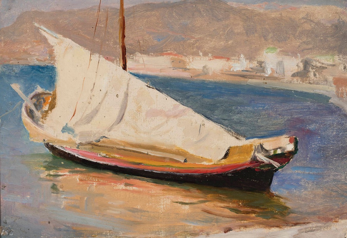Jan Ciągliński - Sail boat – Yalta. From the journey to Crimea