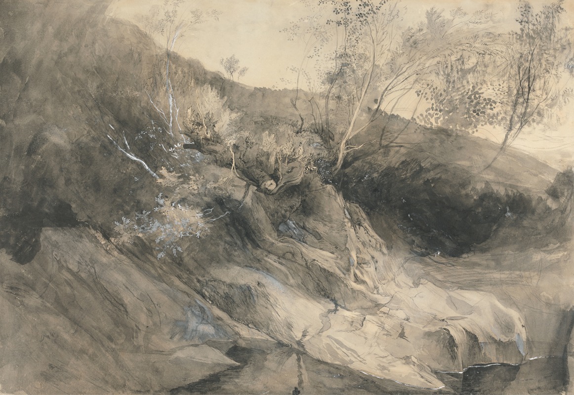 John Ruskin - The Rocky Bank of a River