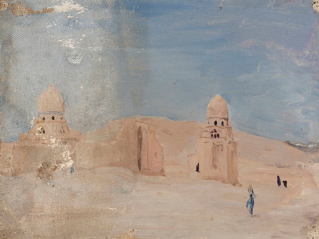 Jan Ciągliński - Temple. From the journey to Egypt 4
