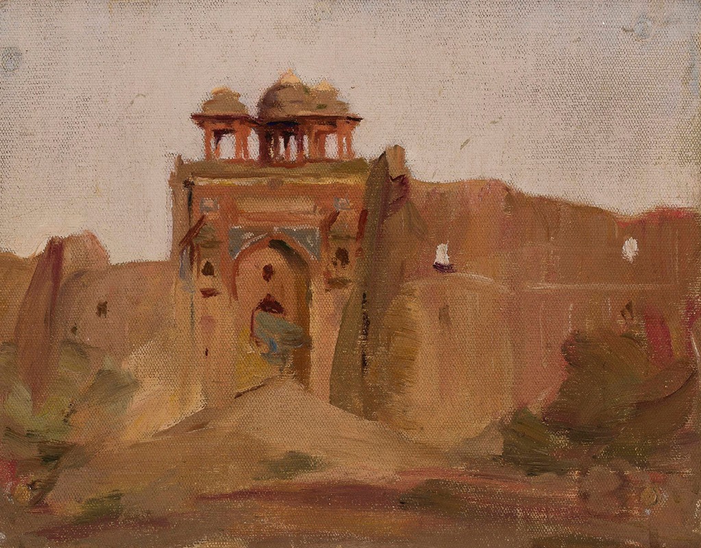 Jan Ciągliński - Temple. From the journey to India