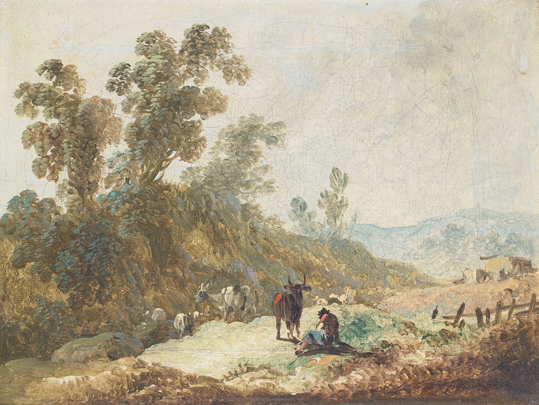 Jean-Baptiste Pillement - Paysage montagneux (Pastoral Landscape)