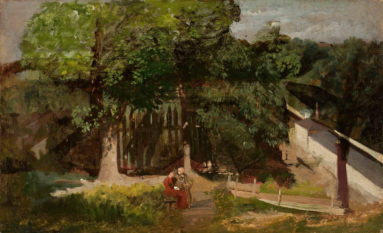 Julian Maszyński - Garden fragment