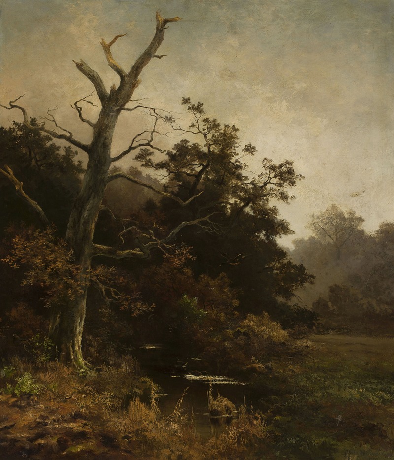 Ludwig Willroider - Withered tree on a river bank