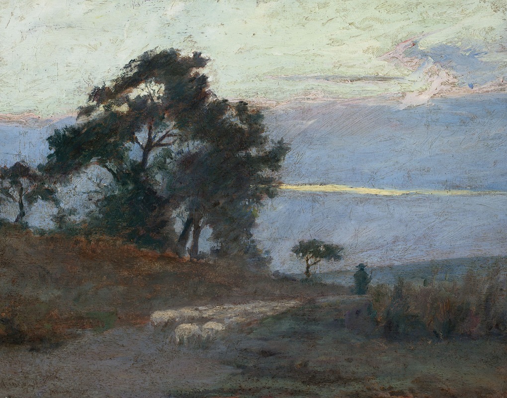 Maksymilian Gierymski - Landscape at sunrise