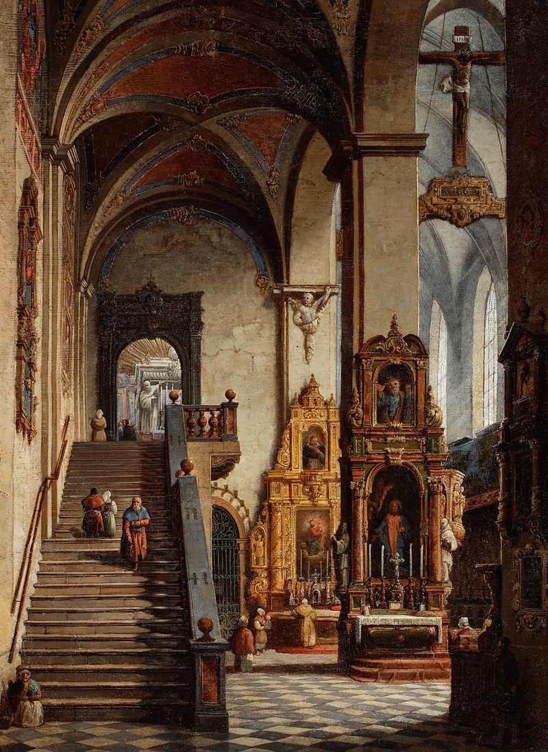 Marcin Zaleski - Interior of the Dominican Church in Kraków