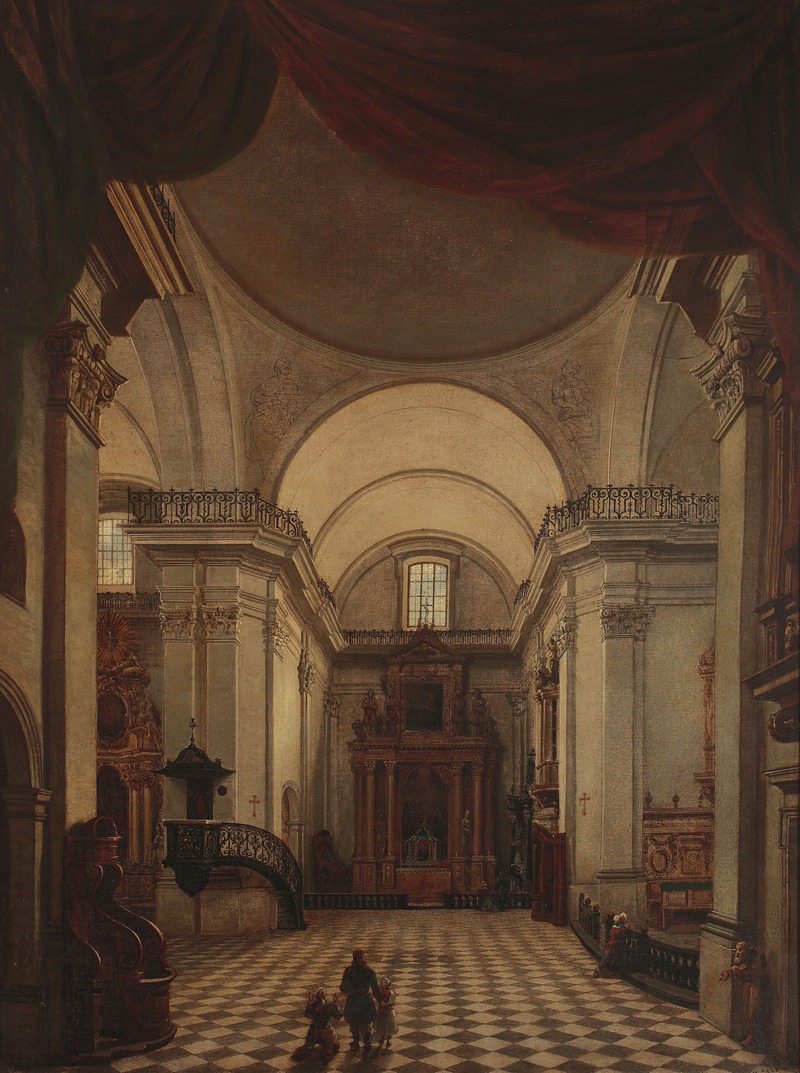 Marcin Zaleski - Interior of the Holy Cross Church in Warsaw