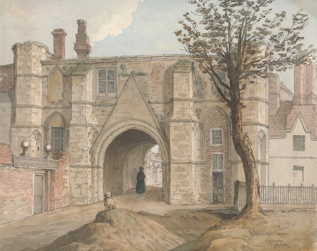 Samuel Hieronymus Grimm - The Gatehouse, Reading Abbey