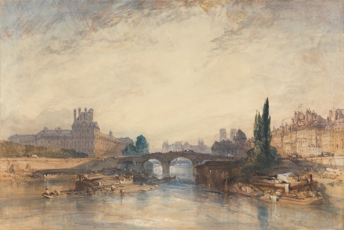 William Callow - View of the Pont Royal