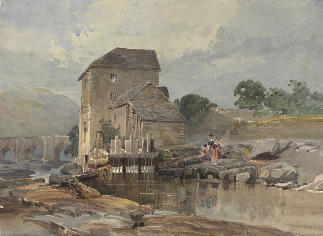 William James Müller - The Bridge at Llangollen