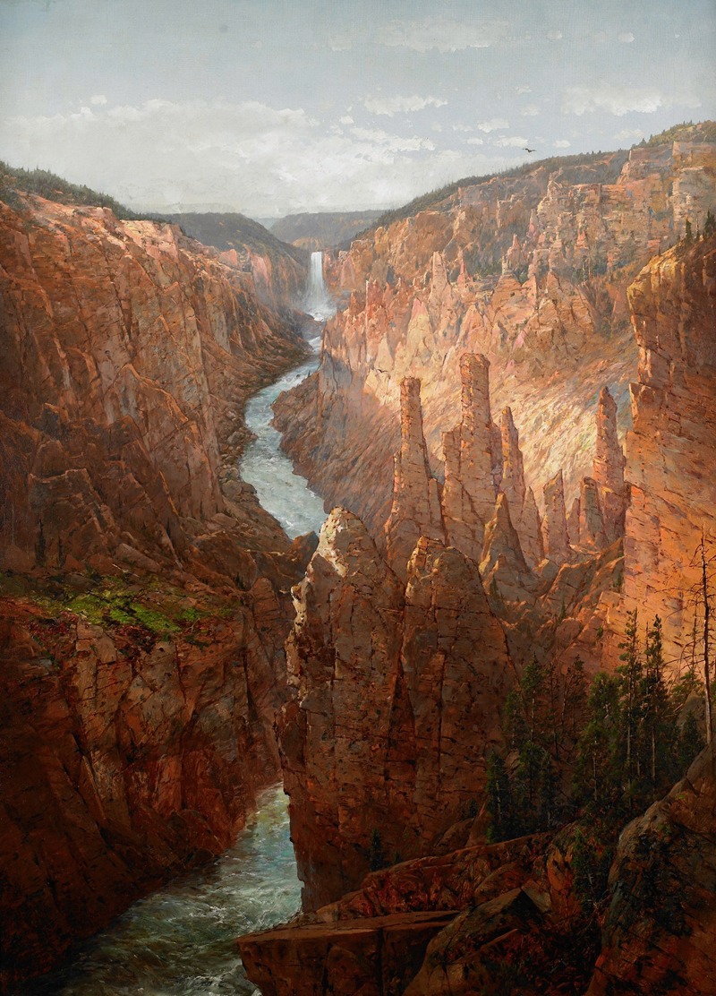 William Louis Sonntag - Grand Canyon, Yellowstone River, Wyoming