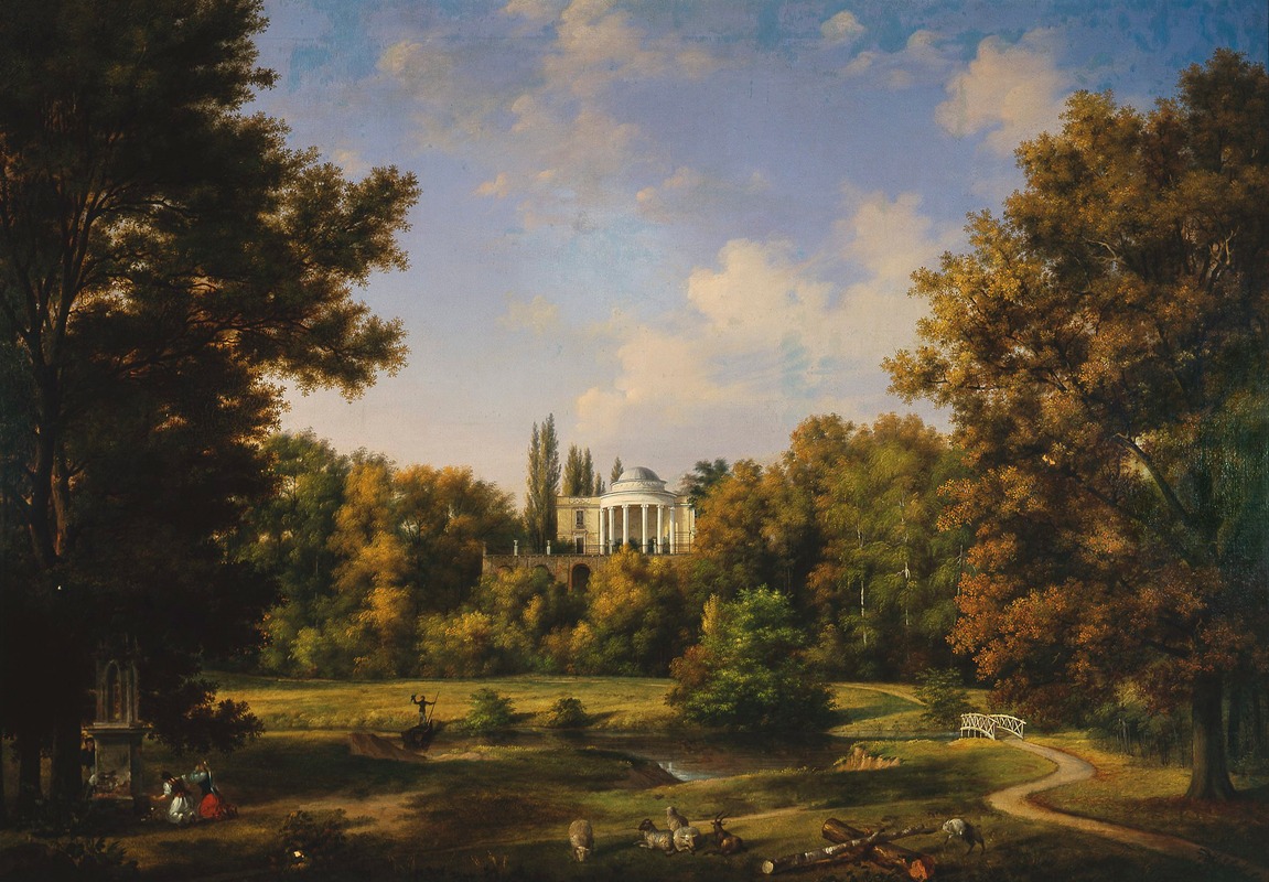 Wincenty Kasprzycki - View of the Natolin Palace from the side of the park