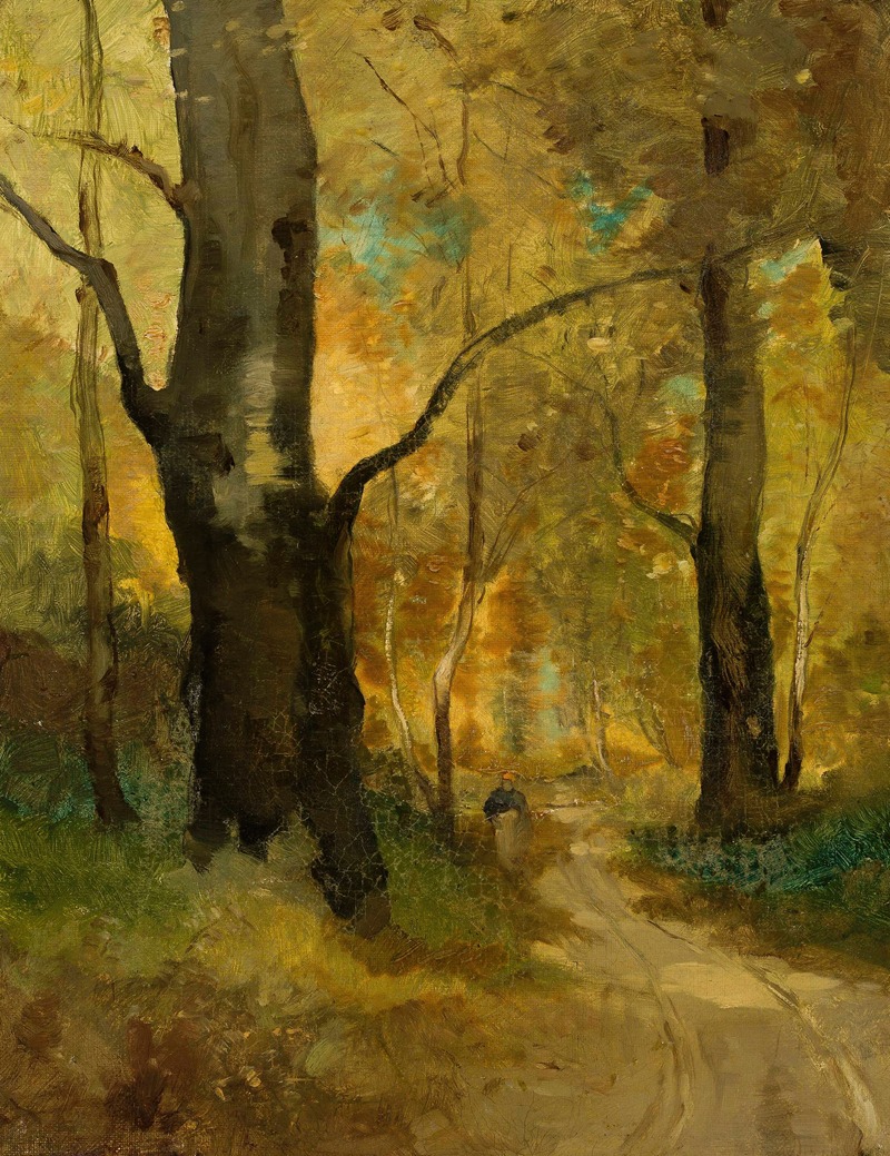 Witold Pruszkowski - Forest in autumn