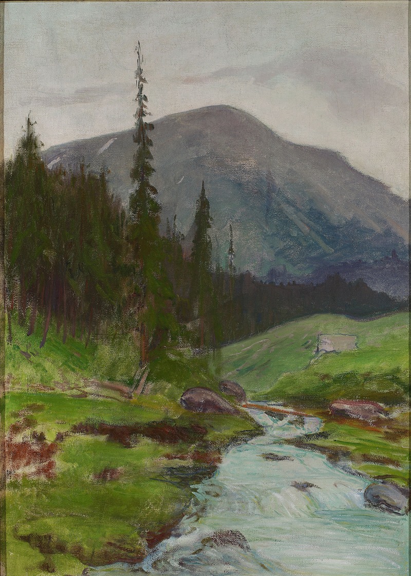 Władysław Ślewiński - Mountain landscape