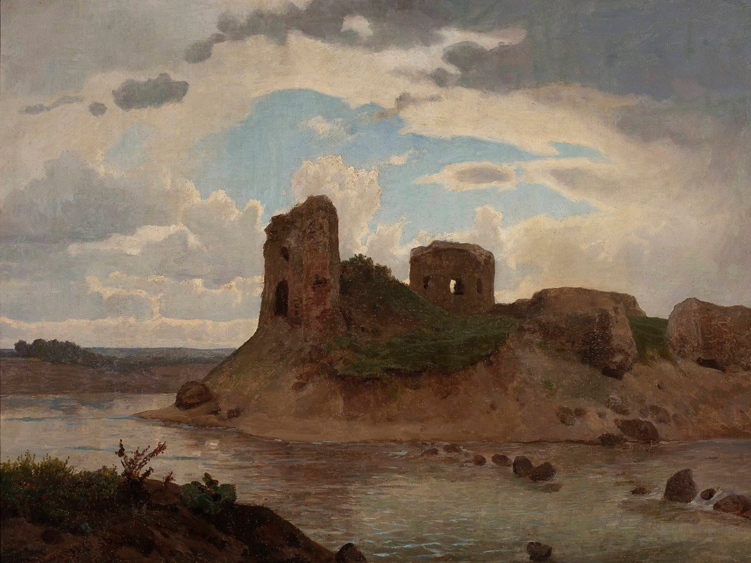 Wojciech Gerson - Ruins of the Bobrowniki castle by the Vistula River