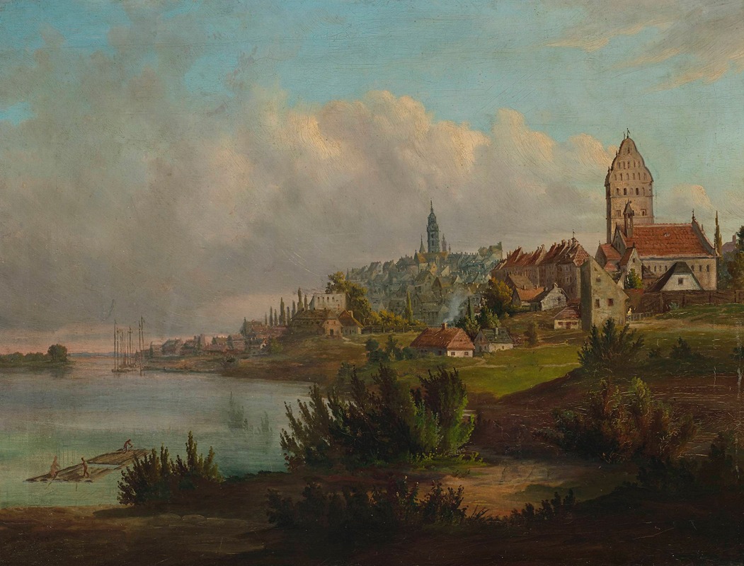Wojciech Gerson - View of the Old Town and the New Town from north