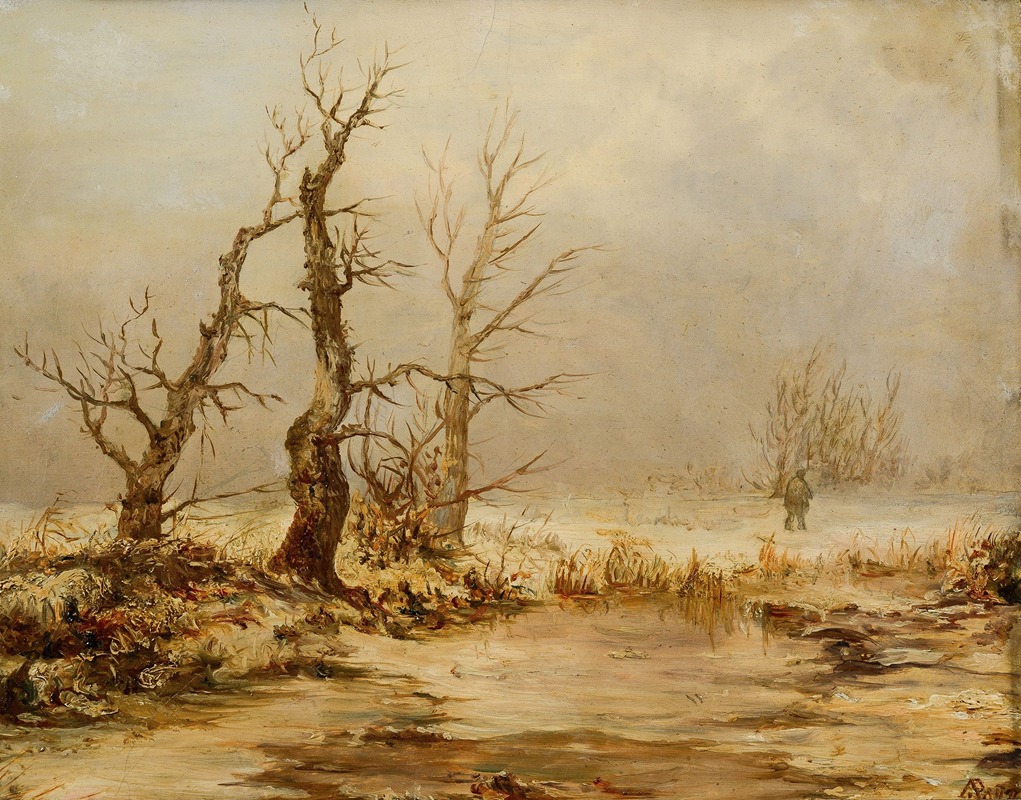 August Piepenhagen - Wintry landscape