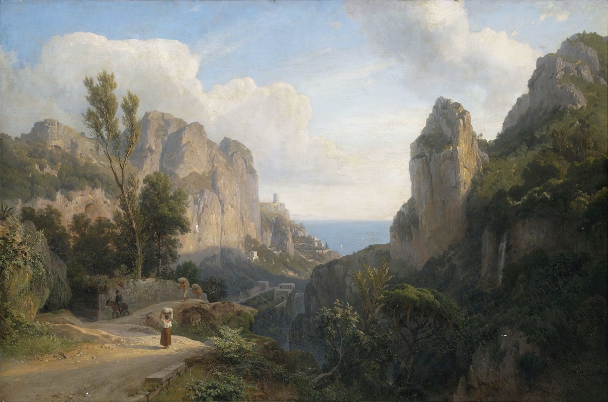 Carl Maria Nicolaus Hummel - Das Mühlental bei Amalfi
