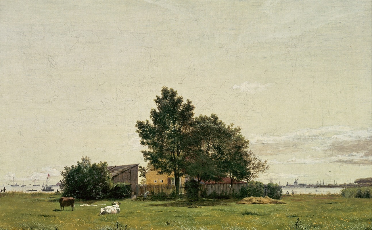 Christen Købke - Section near the Lime Kiln with a View towards Copenhagen