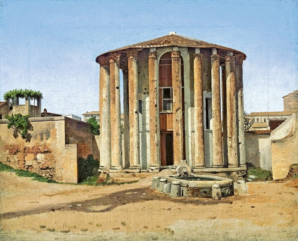 Christoffer Wilhelm Eckersberg - Vesta Temple in Rome