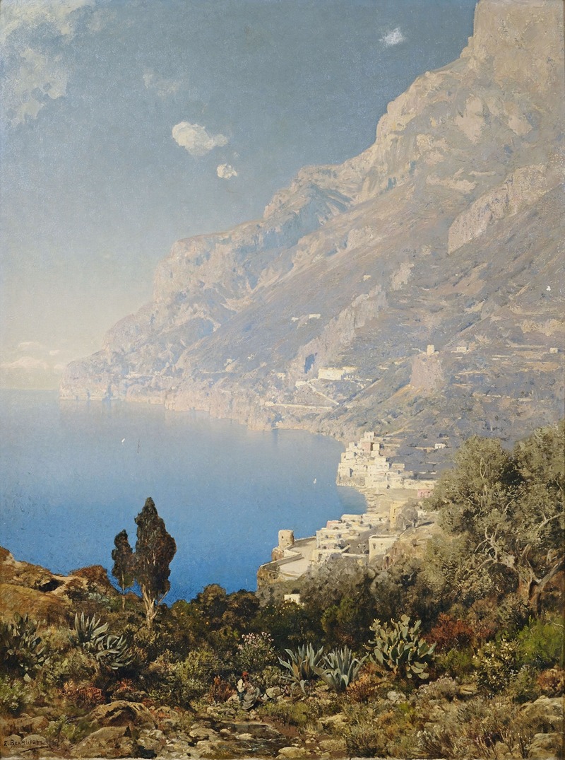 Edmund Berninger - Küste bei Amalfi