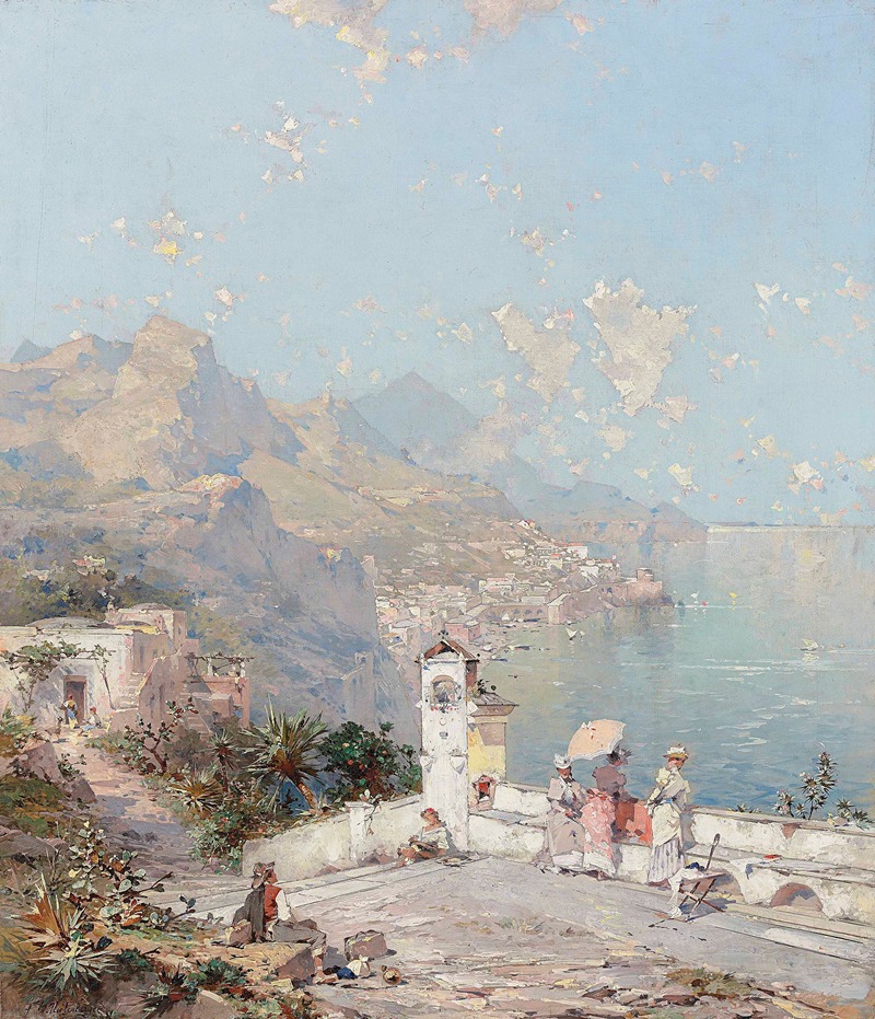 Franz Richard Unterberger - The Amalfi coast