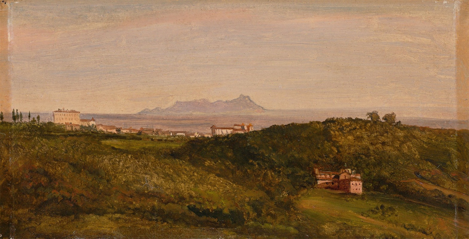 Heinrich Bürkel - Blick auf den Monte Circeo