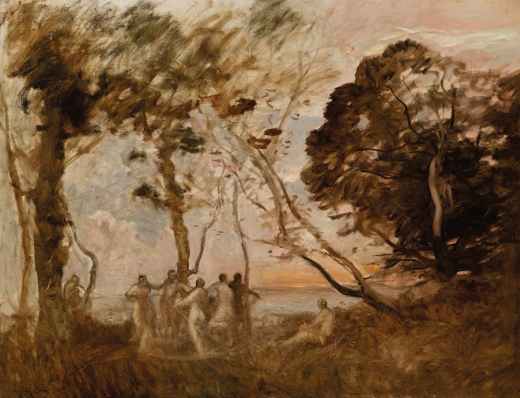 Jean-Baptiste-Camille Corot - La Danse des nymphes