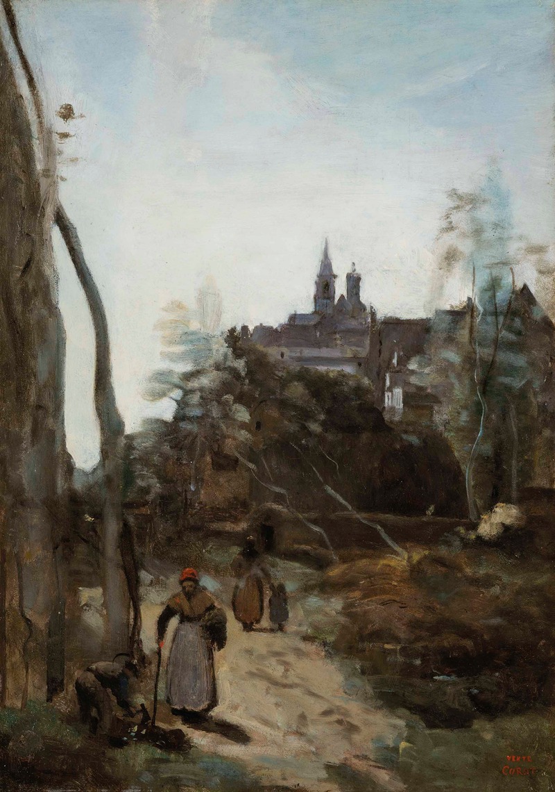 Jean-Baptiste-Camille Corot - Semur, le chemin d’église