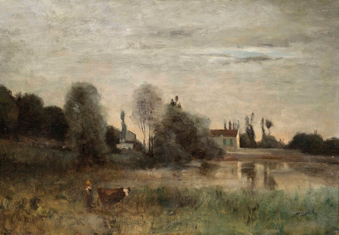 Jean-Baptiste-Camille Corot - Ville d’Avray, vachère à l’étang