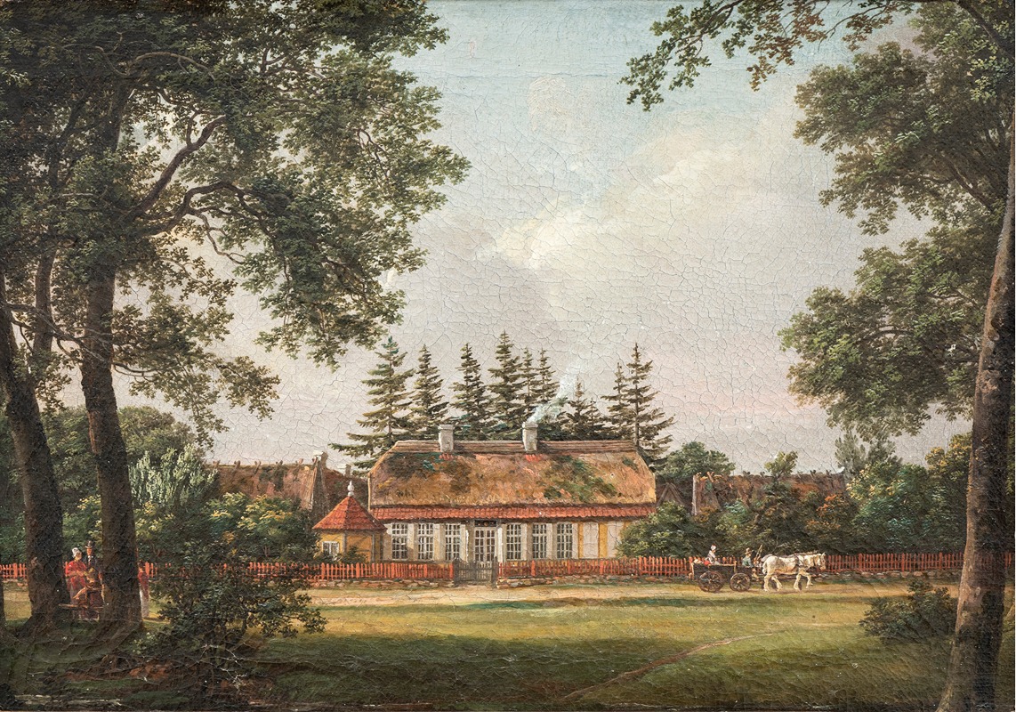 Johan Christian Dahl - ‘Skovlyst’. A forester’s house, Hillerød