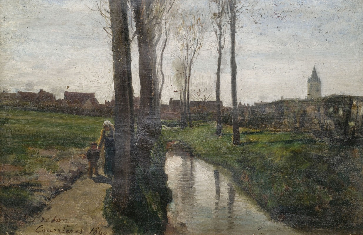 Jules Breton - Landschaft bei Courrières
