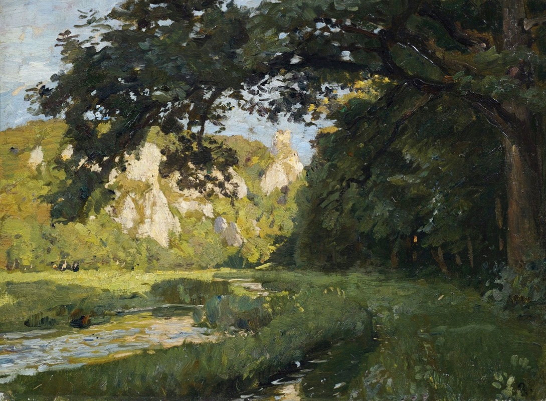 Otto Reiniger - Sommerliche Landschaft, wohl bei Buttenhausen