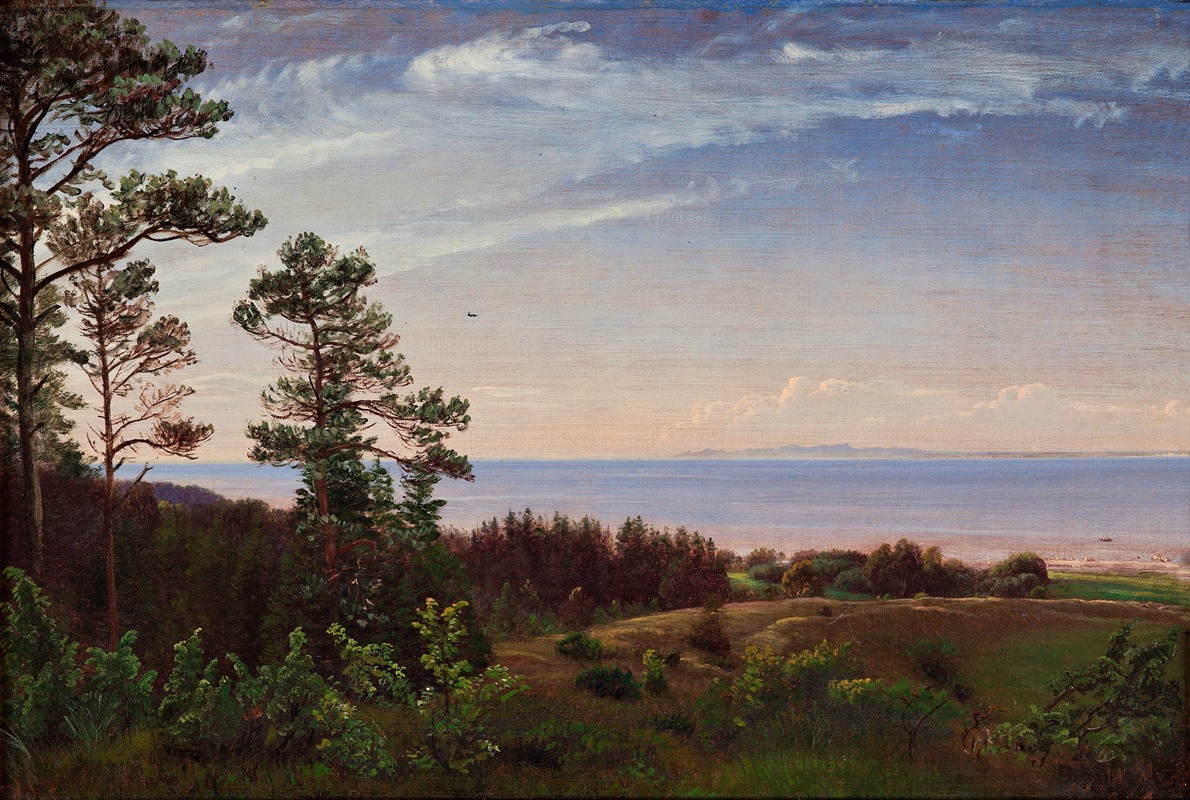 P. C. Skovgaard - View from the northern coast of Zealand over Kattegat and Kullaberg