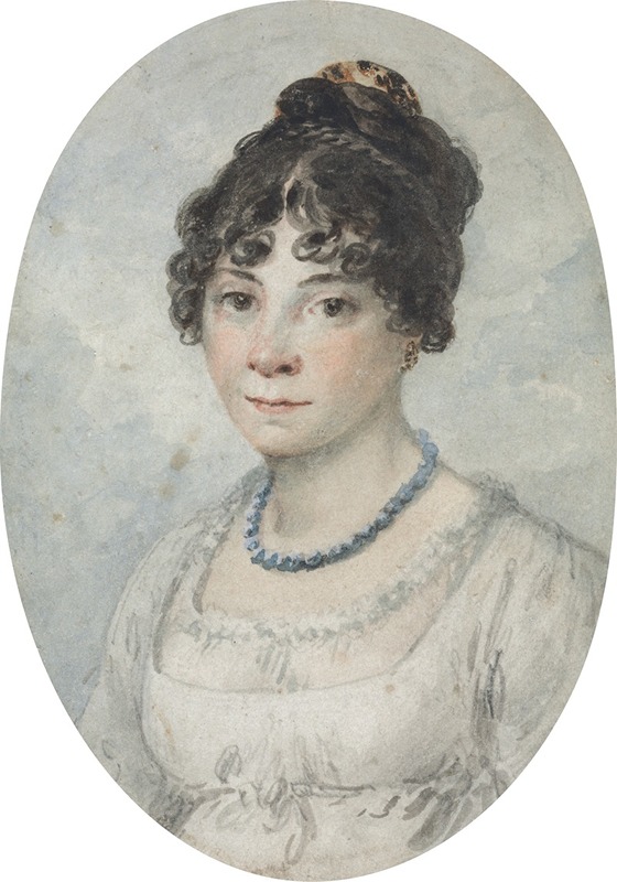 Julius Caesar Ibbetson - Portrait of a Lady, called Bella Ibbetson, the Artist’s Second Wife