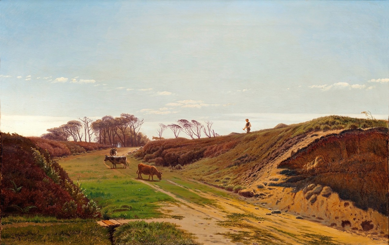 Thorvald Niss - A country lane in Northern Jutland