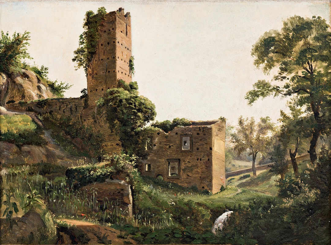 Wilhelm Marstrand - Landscape with ruins