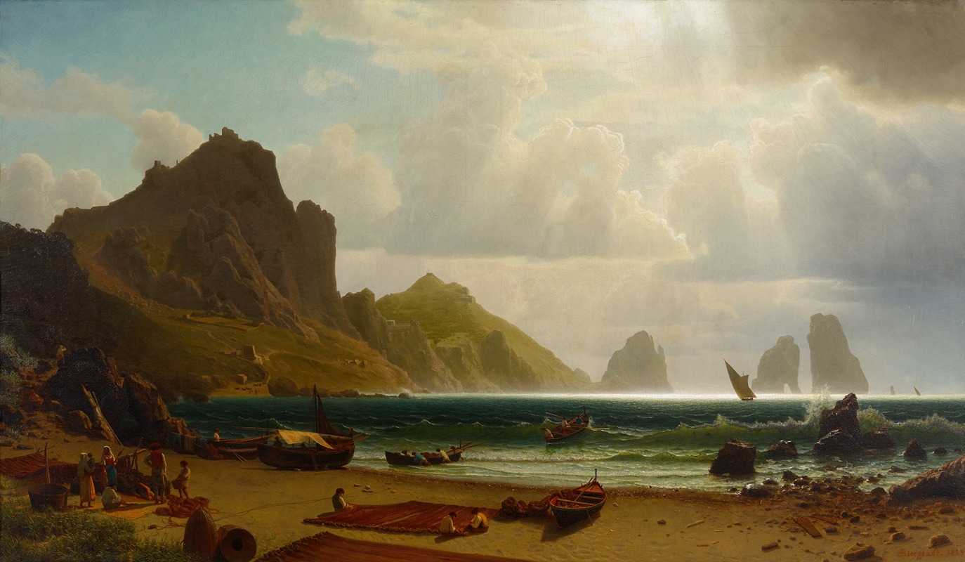 Albert Bierstadt - The Marina Piccola, Capri