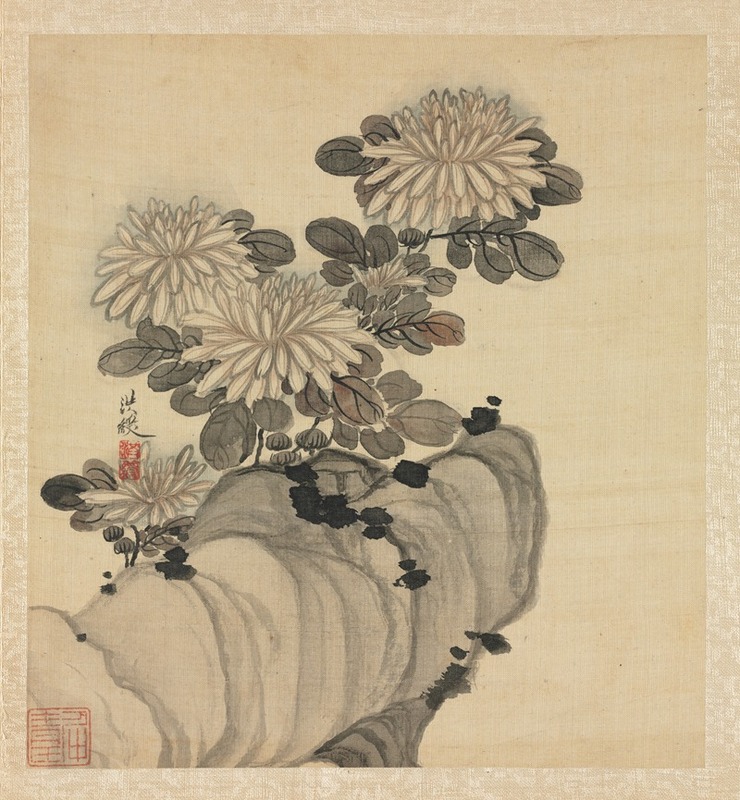 Chen Hongshou - Chrysanthemum and Rock
