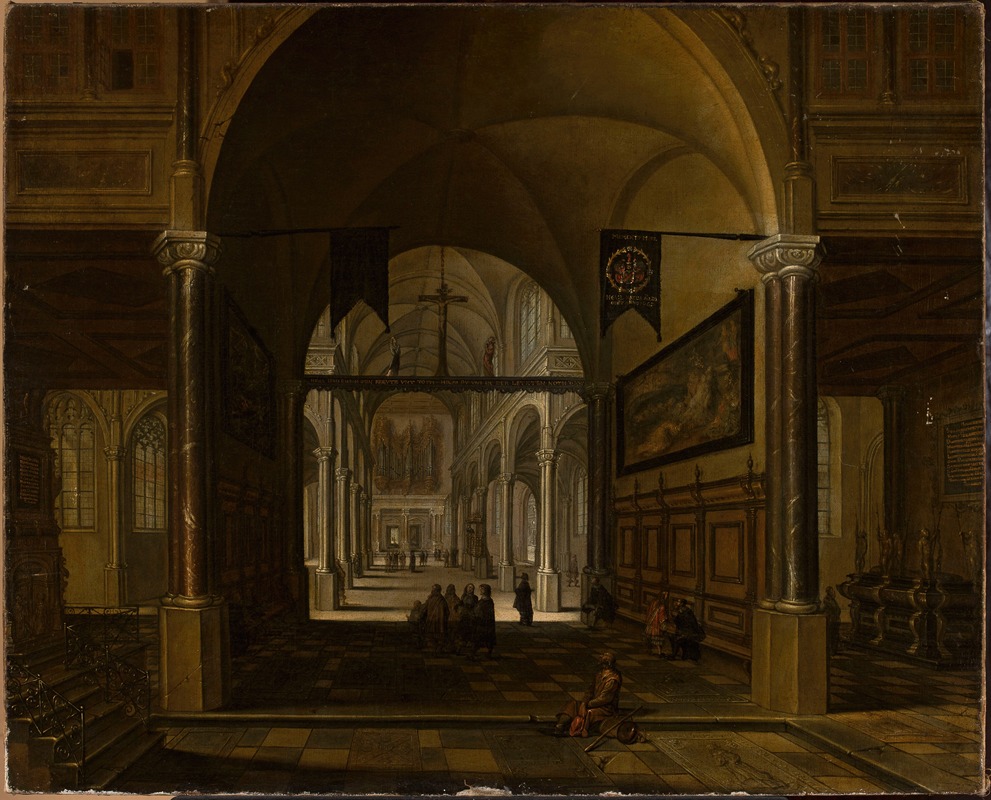 Anton Günther Gheringh - Church interior