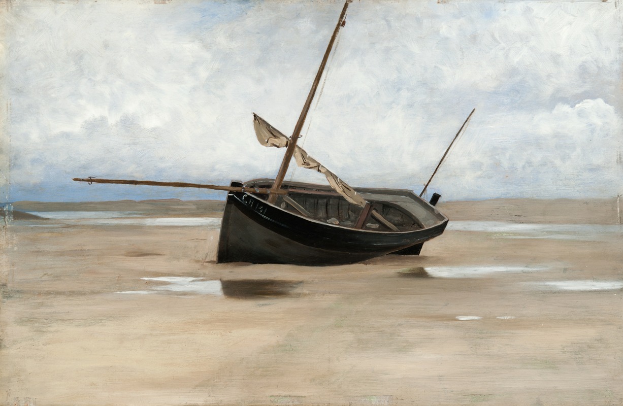 August Hagborg - Boat on Shore