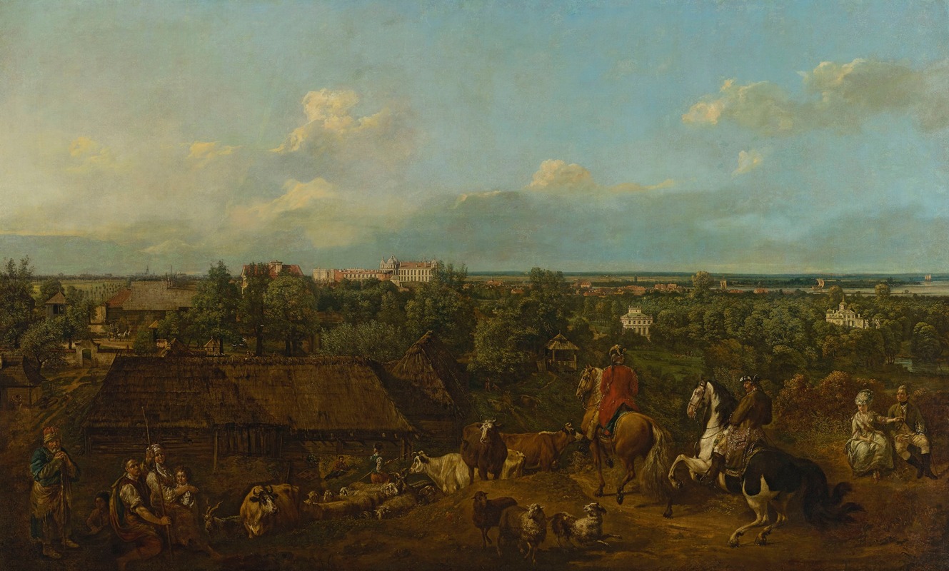 Bernardo Bellotto - View of Ujazdów and Łazienki