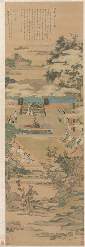 Chen Hongshou - Lady Xuanwen Giving Instruction on the Rites of Zhou