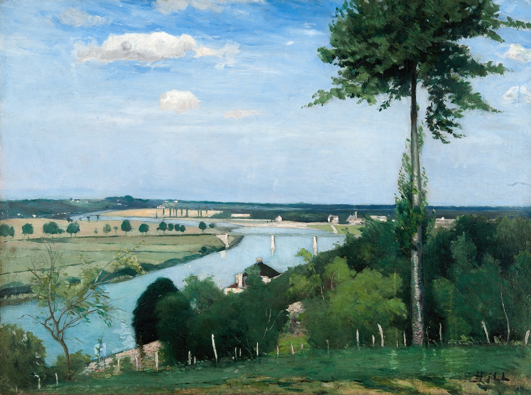 Carl Fredrik Hill - French River Landscape, Bois-le-Roi