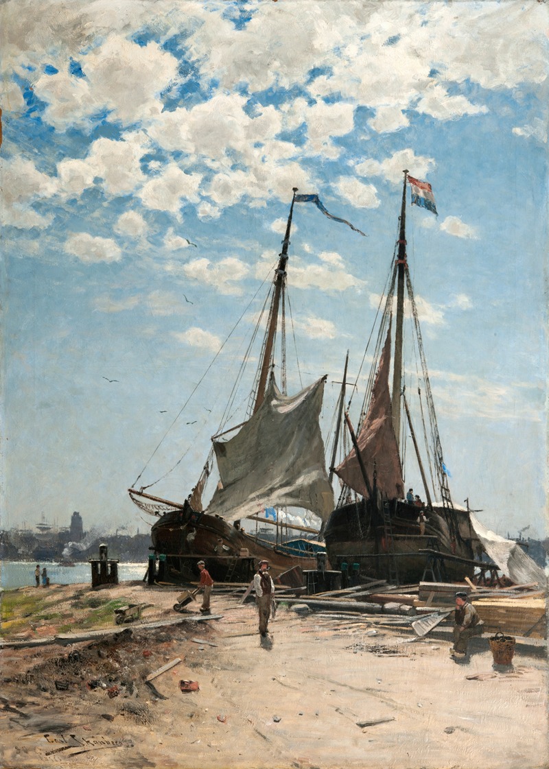 Carl Skånberg - The Harbour, Dordrecht