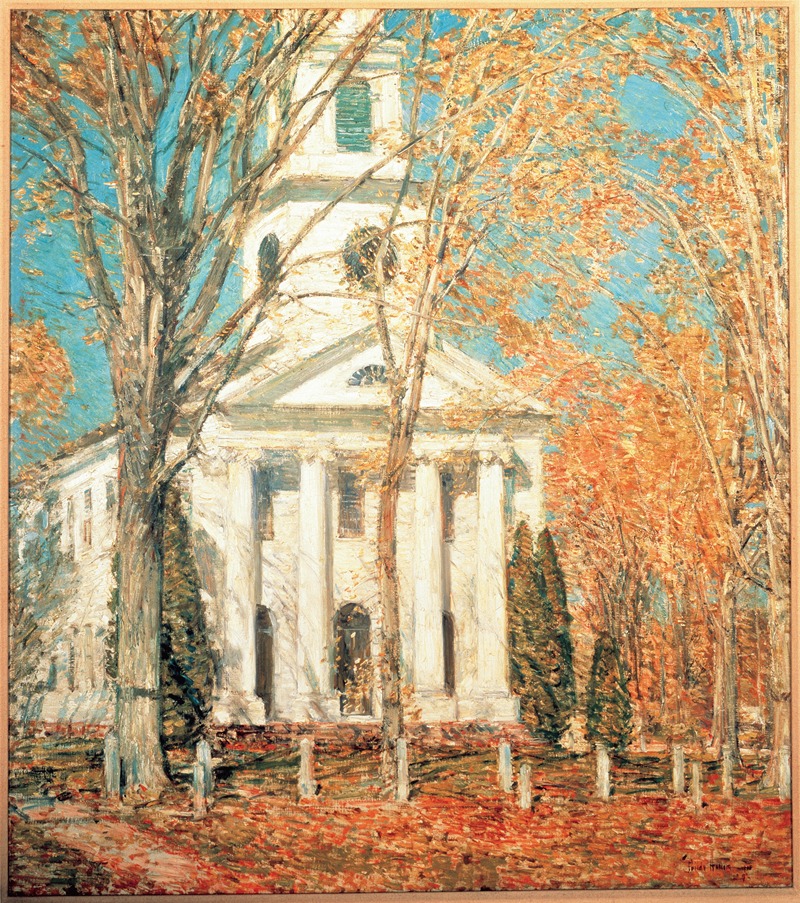 Childe Hassam - Church at Old Lyme, Connecticut 