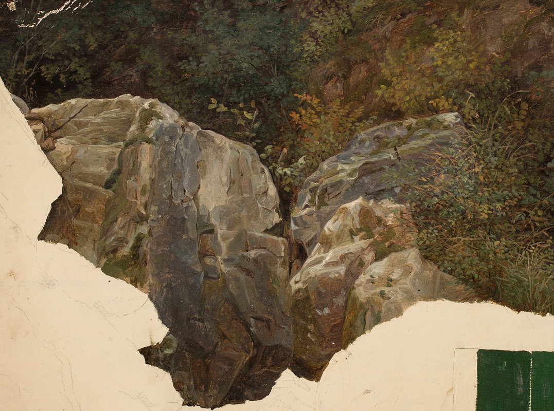 Chrystian Breslauer - Mountain landscape, sketch
