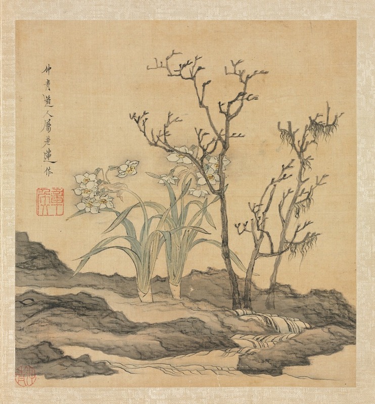 Chen Hongshou - Narcissus and Bare Trees
