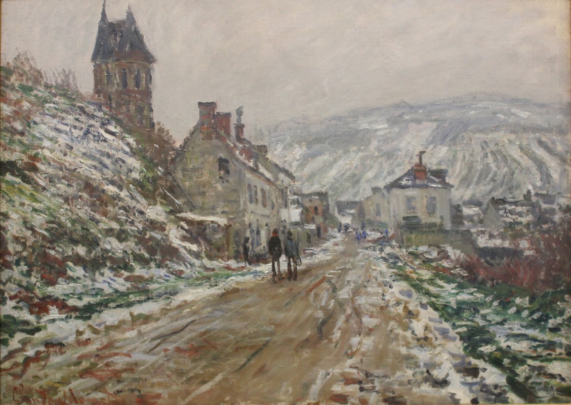 Claude Monet - Village Street, Vétheuil