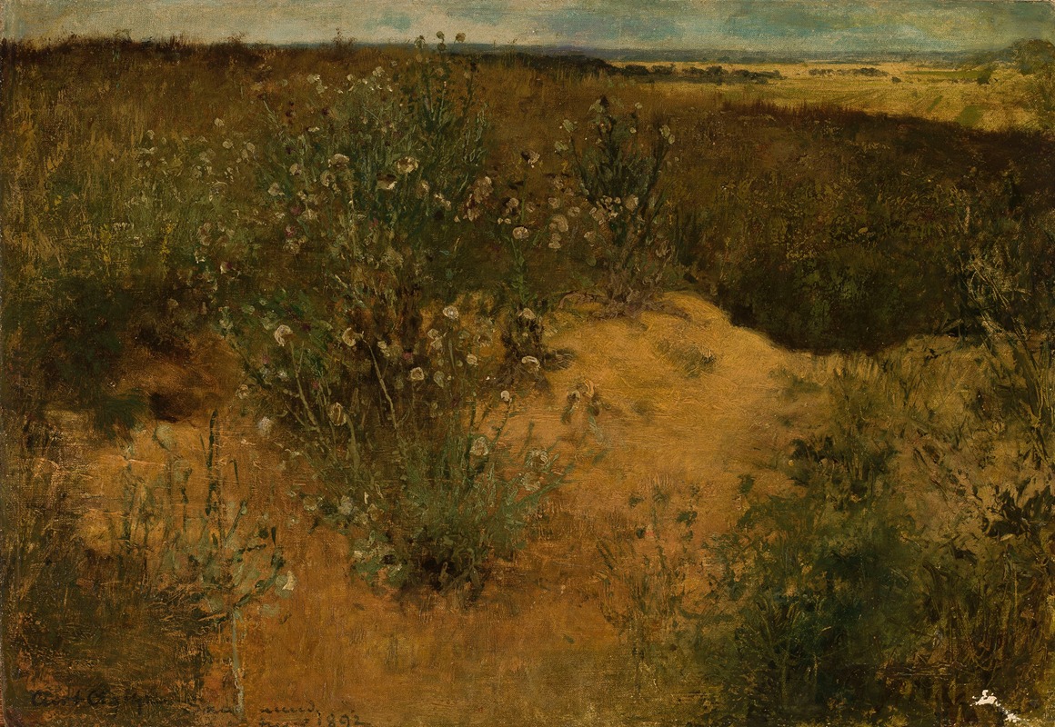 Curt Agthe - Landscape with thistles