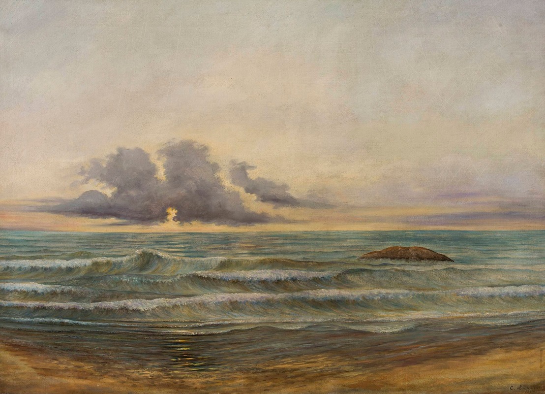 Cyprian Lachnicki - Sea at Biarritz